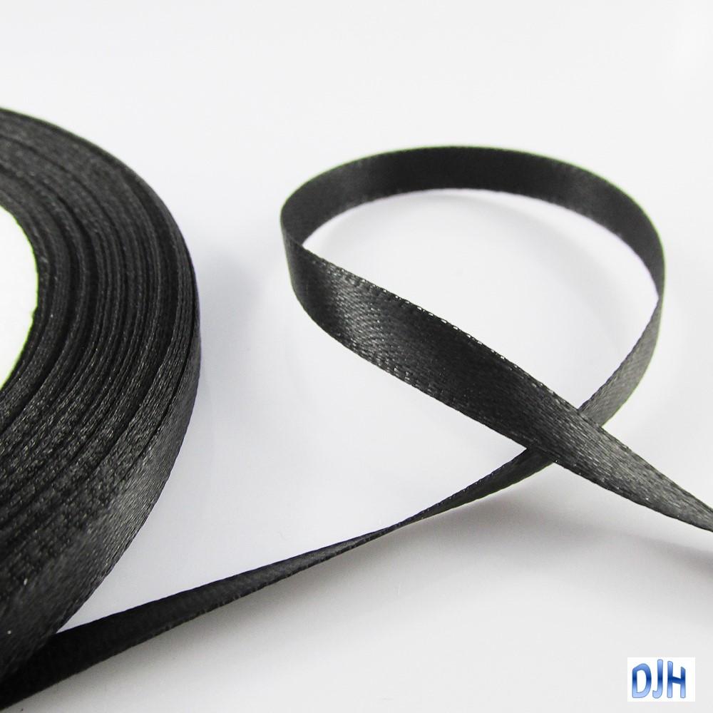 Satin Ribbon 6mm x 22 mtr roll for Crafts, Hair Bows, Wedding Select Colour