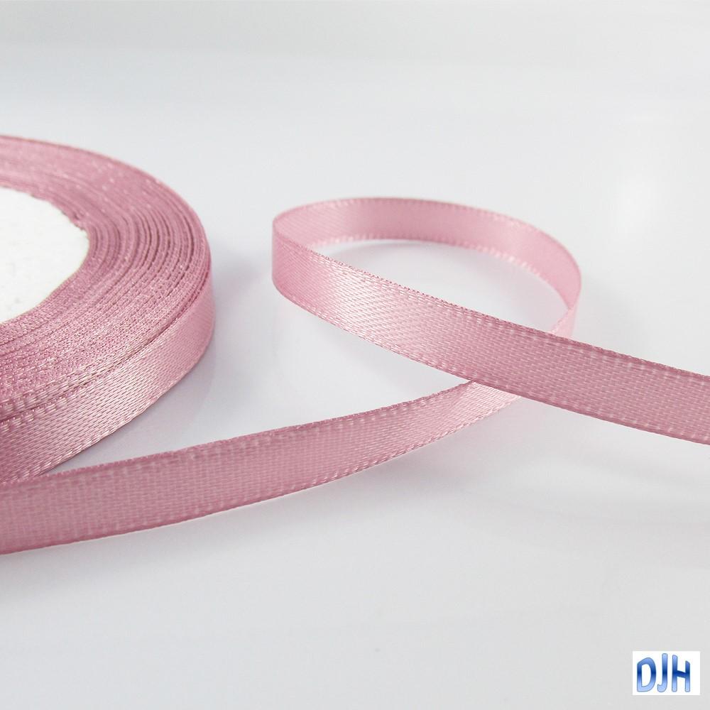Satin Ribbon 6mm x 22 mtr roll for Crafts, Hair Bows, Wedding Select Colour