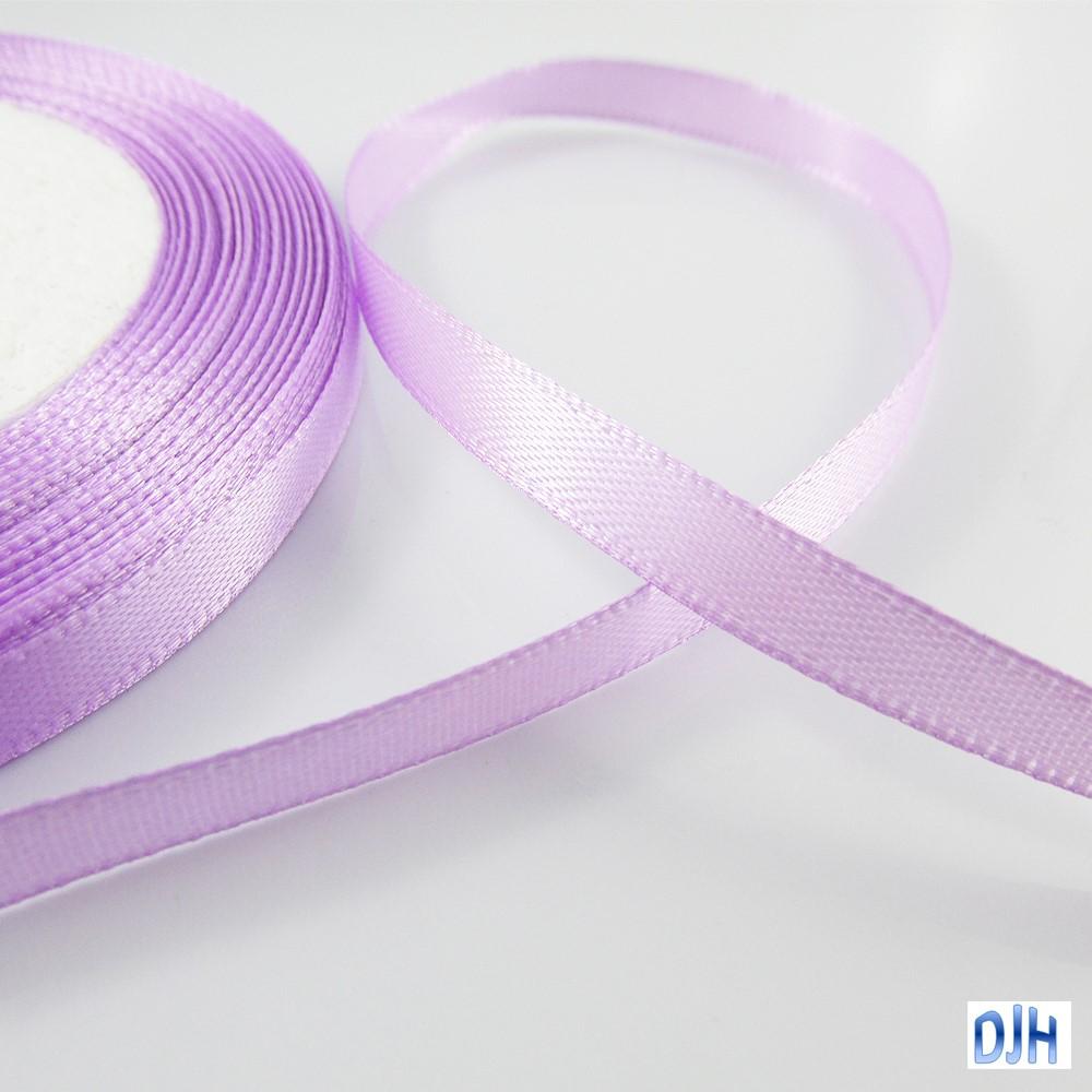Satin Ribbon 6mm x 22 mtr roll for Crafts, Hair Bows, Wedding Select Colour