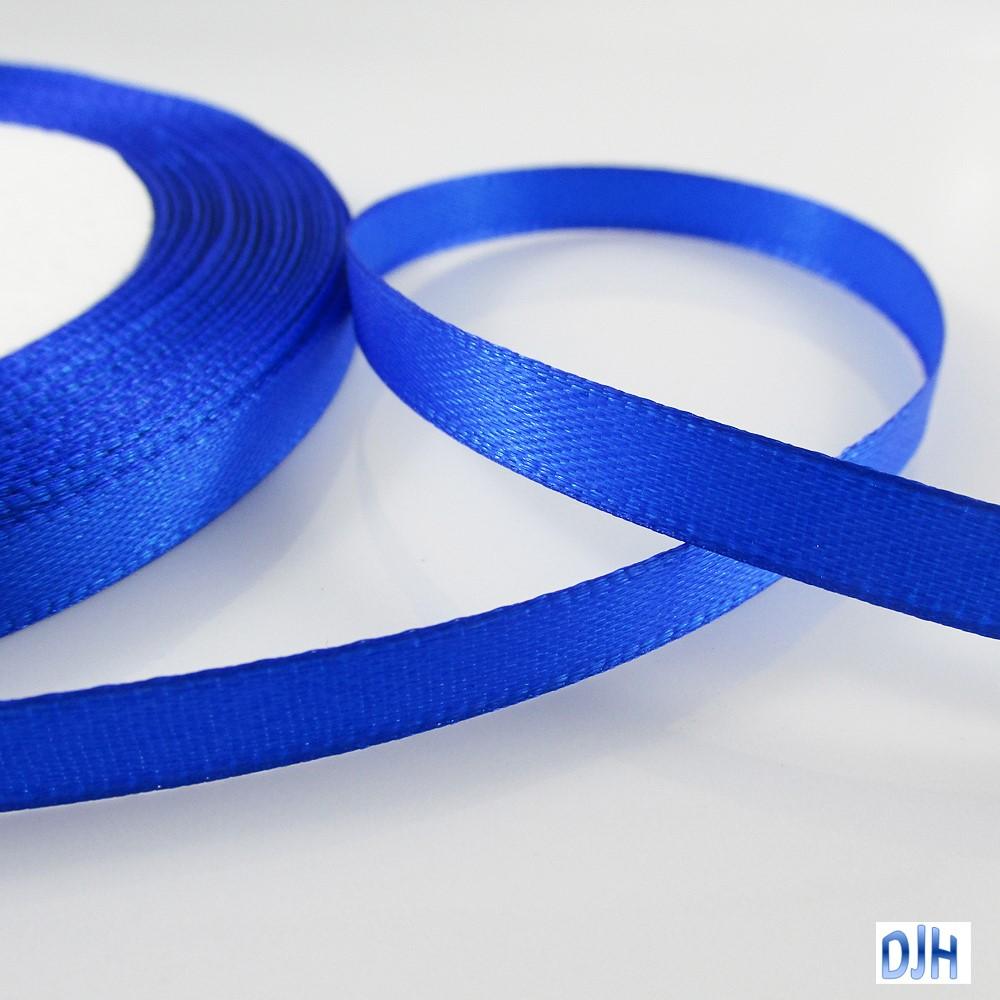 Satin Ribbon 6mm x 22 mtr roll for Crafts, Hair Bows, Wedding Select Colour