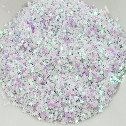 20g AB Plated Teeny Tiny Star PVC Paillette Sprinkles Resin Shaker Cards etc