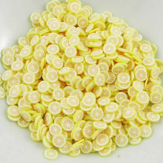 20g Fruit Lemon Polymer Clay Wafer Sprinkles Resin Mix-in Shaker Cards etc
