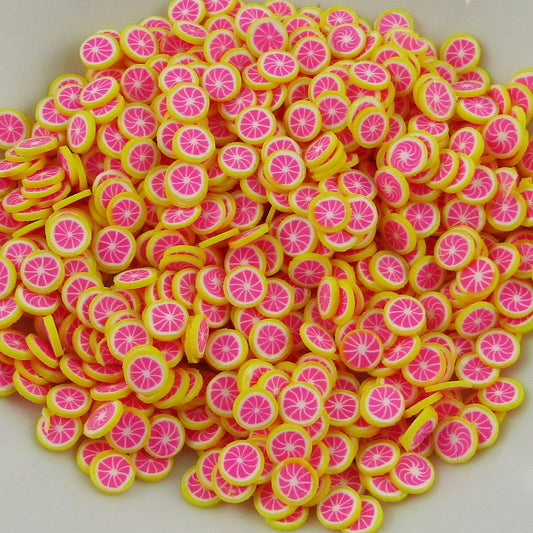 20g Fruit Grapefruit Polymer Clay Wafer Sprinkles Resin Mix-in Shaker Cards etc
