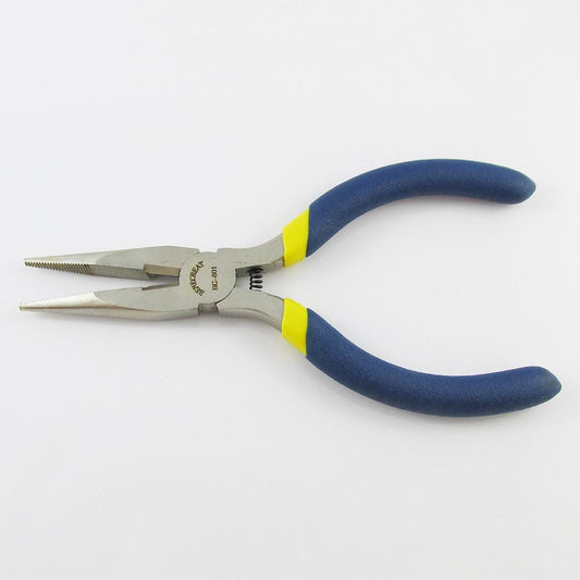 Craft & Jewellery Iron Spring Loaded Flat Nose Pliers 130mm Blue