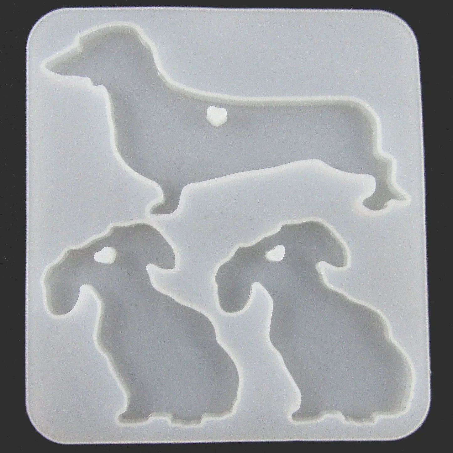 Dachshund Dog Pendant Silicone Casting Mould for Epoxy Resin Earrings Necklace