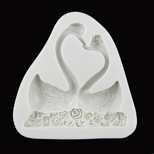 Swans FOOD GRADE Silicone Casting Mould Fondant Chocolate Soap Resin