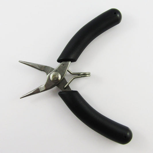 Craft & Jewellery Stainless Steel Spring Loaded Mini Chain Nose Pliers 100mm