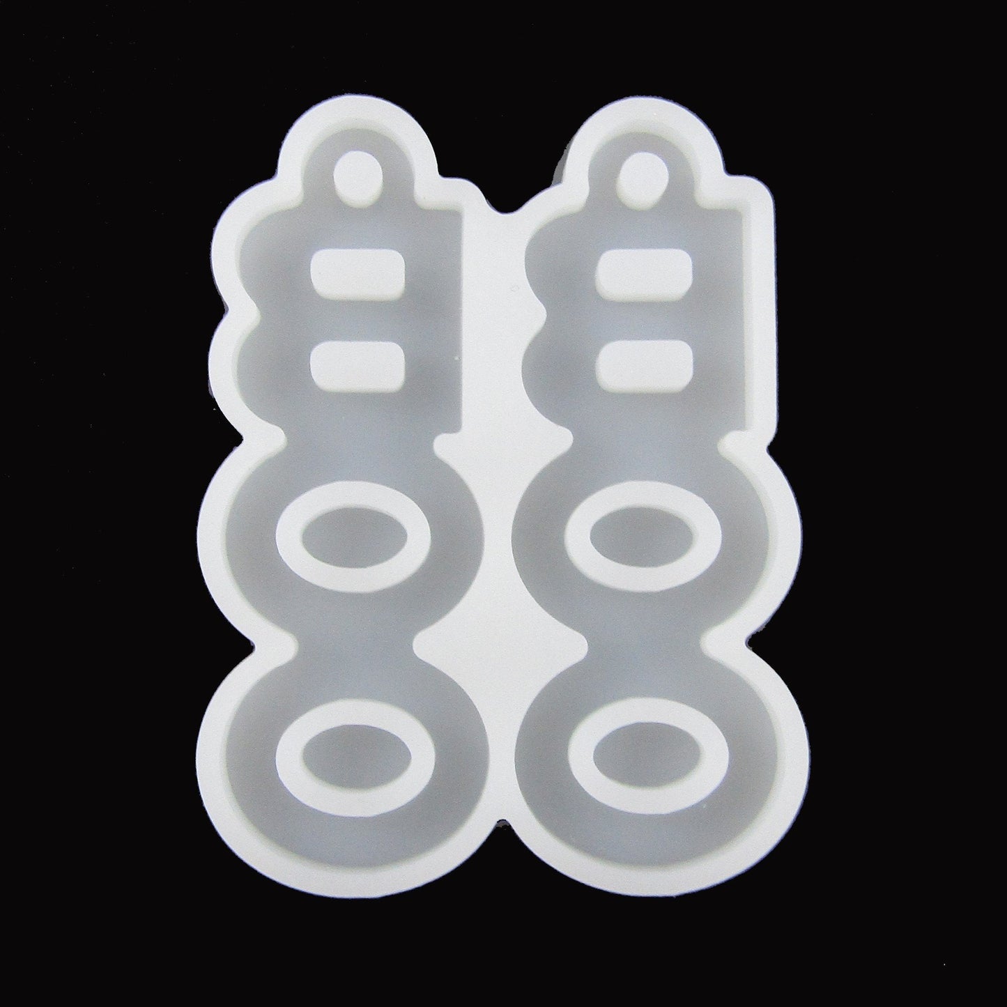 BOO Halloween Pendant Silicone Casting Mould for Epoxy Resin