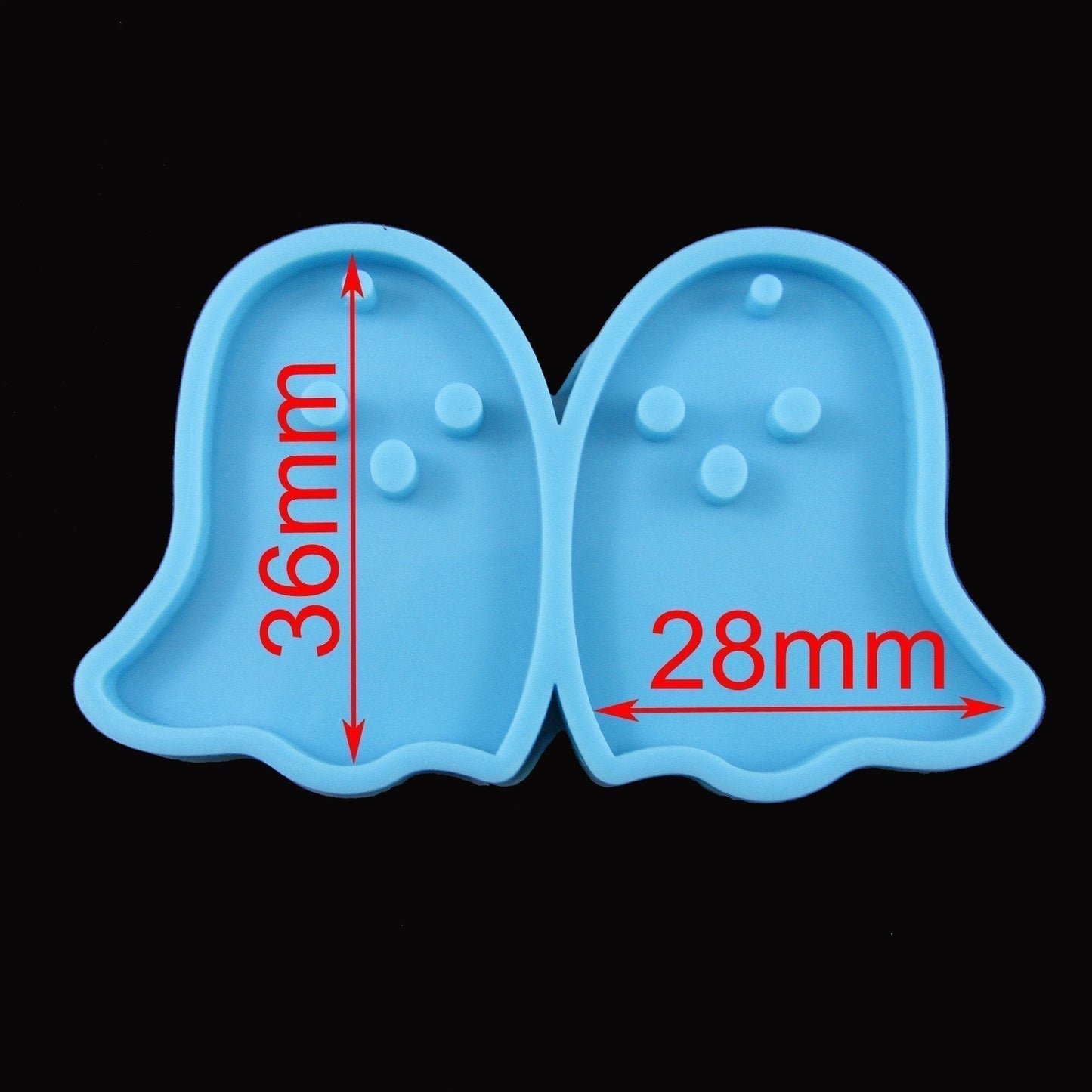 Cute Ghost Halloween Pendant Silicone Casting Mould for Epoxy Resin