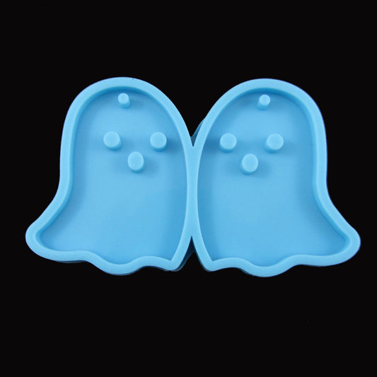 Cute Ghost Halloween Pendant Silicone Casting Mould for Epoxy Resin