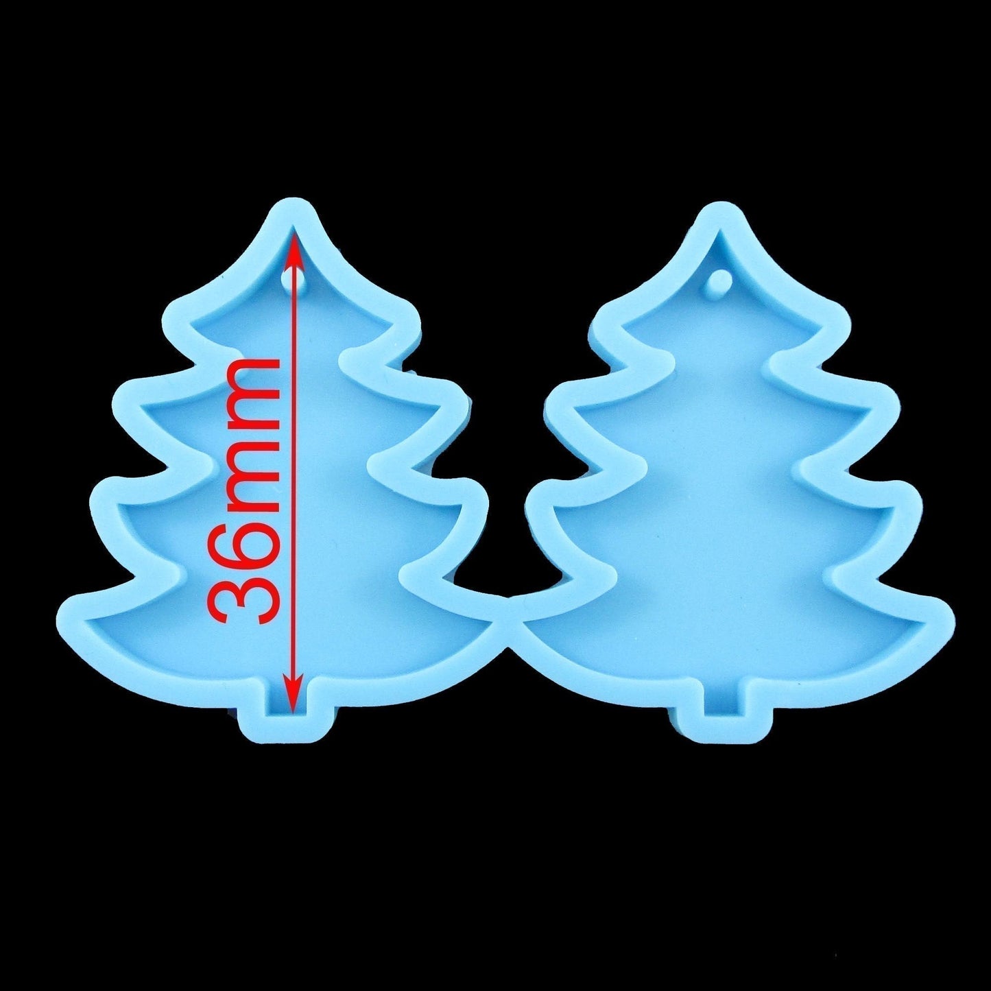Christmas Tree Earring Pendant Silicone Mould for Epoxy Resin