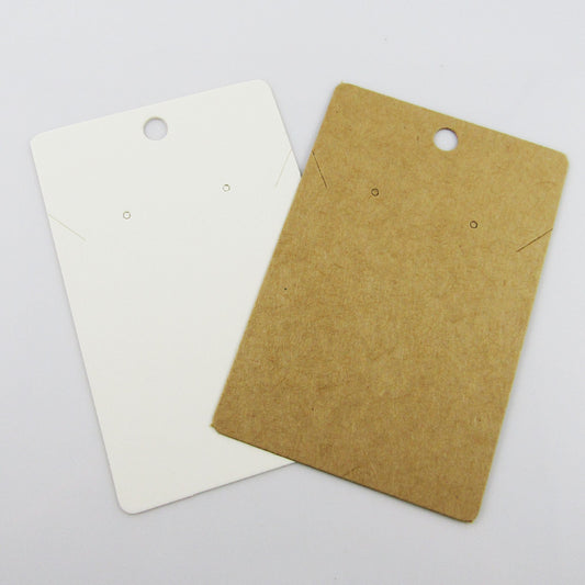Bulk 40pc Earring Necklace Jewelry Hanging Display Card 90x60mm select colour