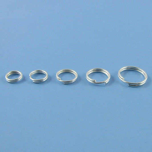 Bulk Silver Plate Split Rings Findings Craft Select size