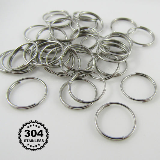 Bulk 115pcs Stainless Steel 12mm x 0.7mm Split Rings Findings Craft