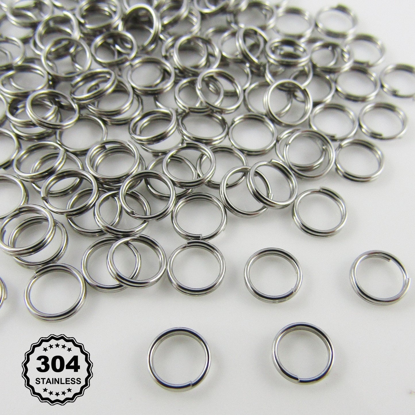 Bulk 460pcs Stainless Steel 5mm x 0.3mm Split Rings Findings Craft