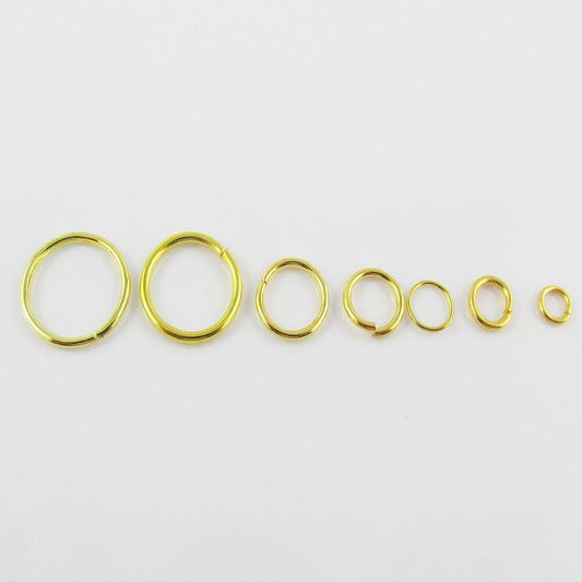 Bulk Gold Plate Jump Rings Open Jumprings Findings Craft Select size