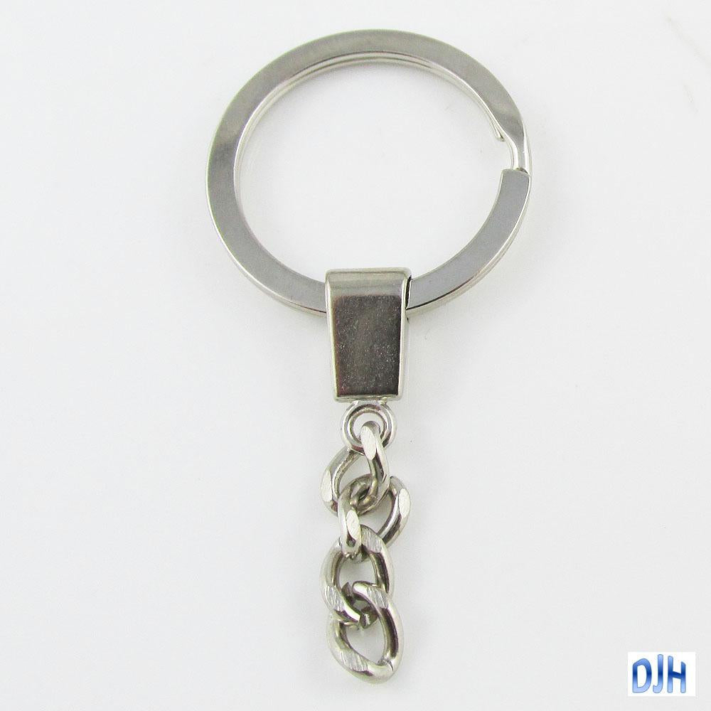 Bulk Key Ring Keychain Findings Split Ring Keyring Craft 64mm x 30mm Select Qty