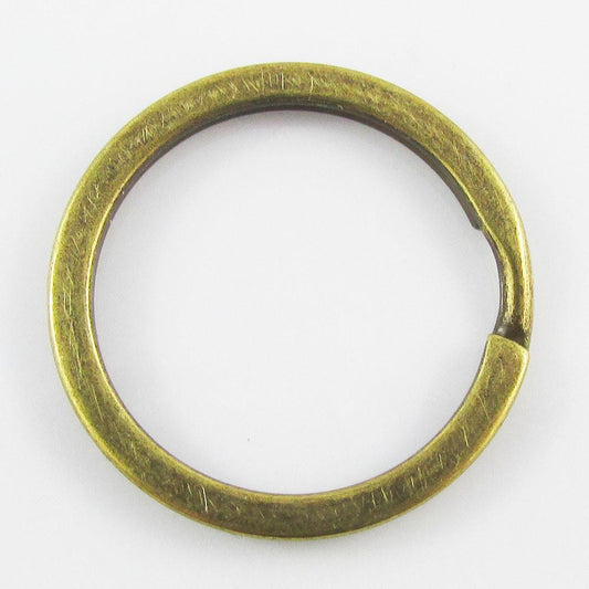 Bulk Keyring Split Ring Finding 25mm Keyring Antique Bronze Select Qty