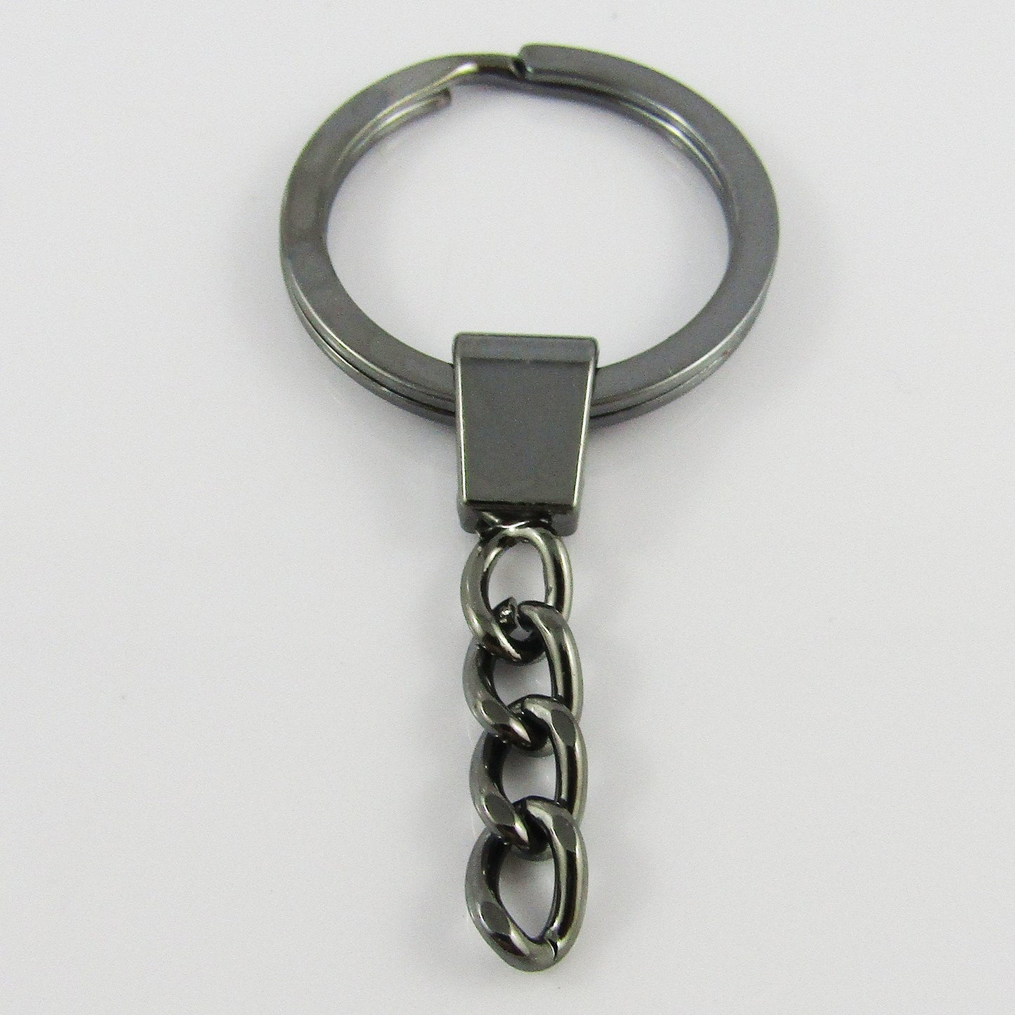 Bulk Key Ring Keychain Findings Gunmetal Keyring Craft 62mm x 30mm Select Qty