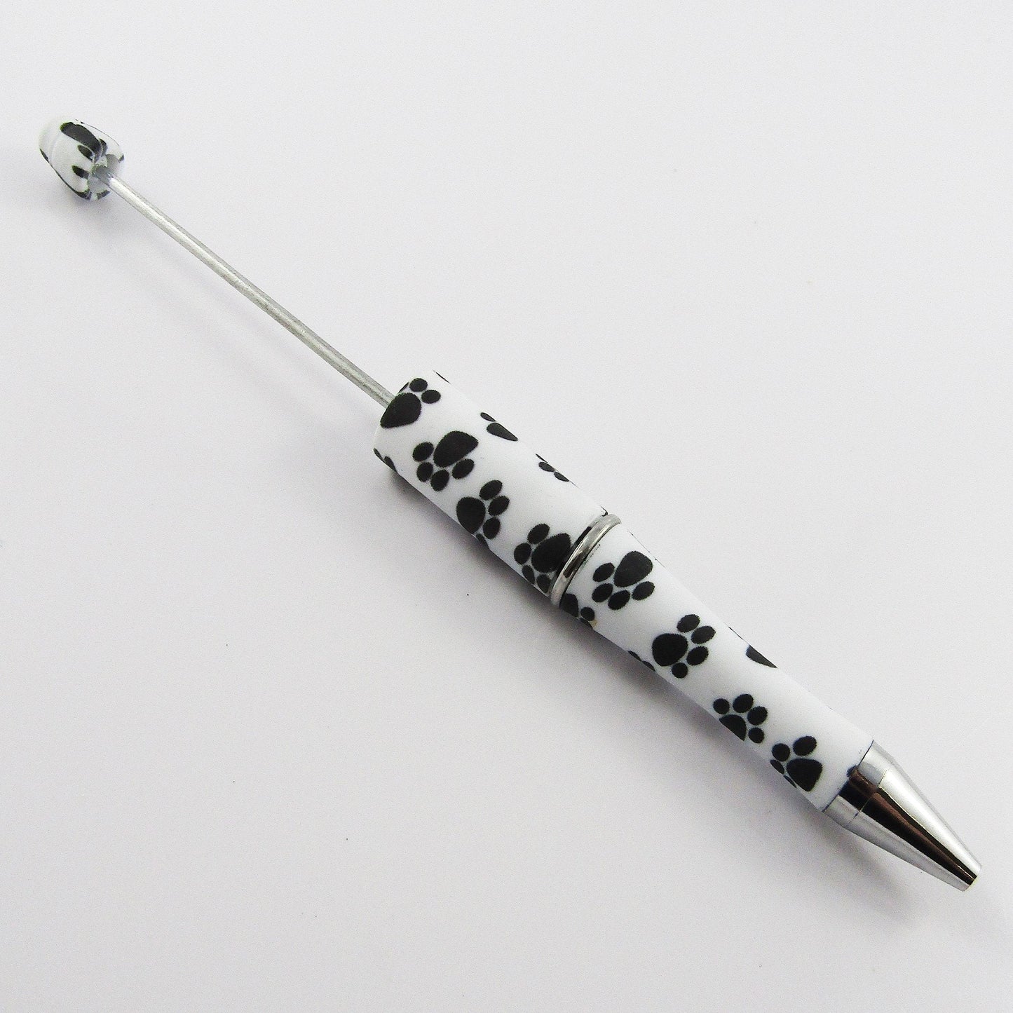 Blank DIY Paw Print Beadable Pen 144mm Personalised Gift Idea Select Qty