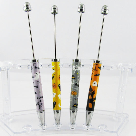Blank DIY Halloween Print Beadable Pen 144mm Select Design