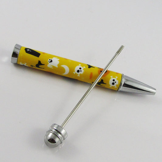 Blank DIY Halloween Print Beadable Pen 144mm Select Design