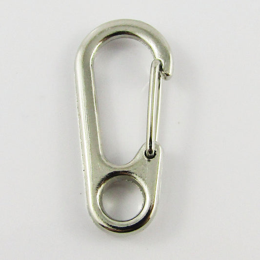 Bulk Lobster Clasp Round End Key Ring Keychain Lanyard Silver Tone 31x14mm