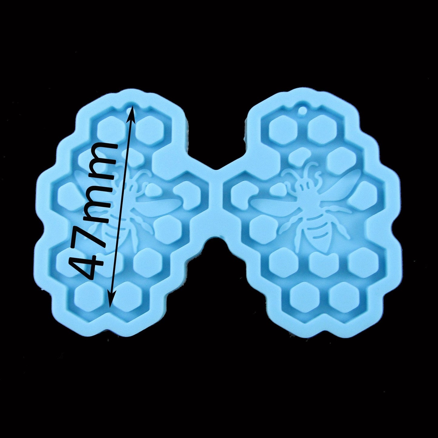 Honeycomb Bee Pendant Earring Silicone Mould for Epoxy Resin