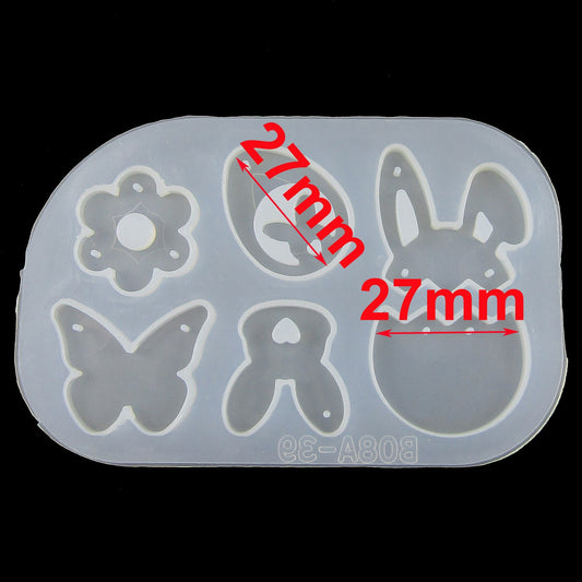 Easter Linking Pendants Earrings Silicone Mould UV or Epoxy Resin