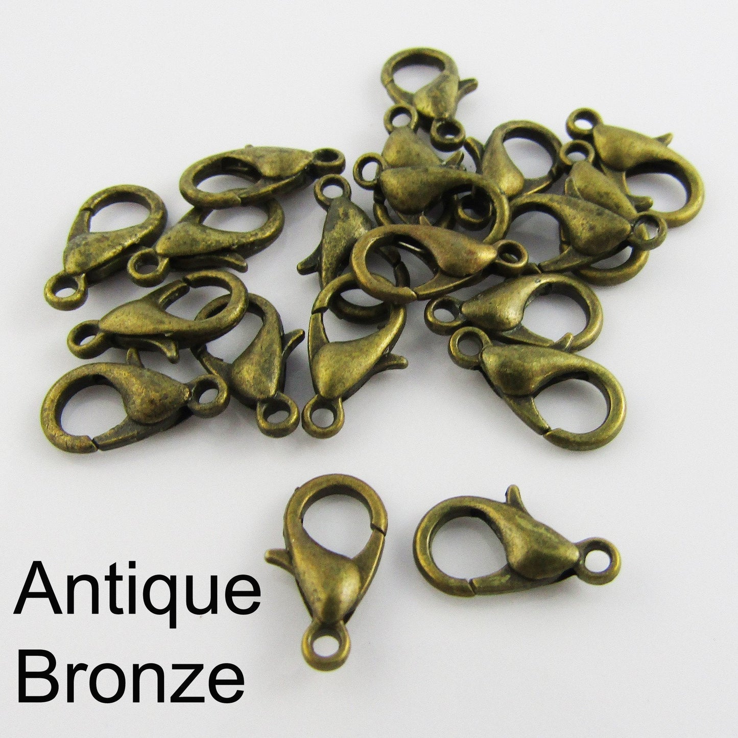 Parrot Lobster Clasps Findings 20 Pieces 12mm x 6mm Select Colour