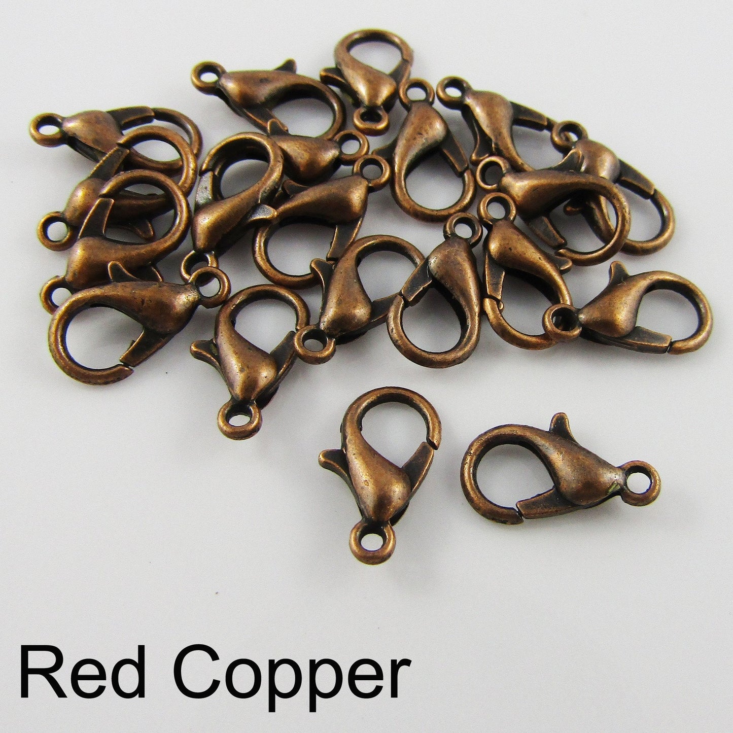 Parrot Lobster Clasps Findings 20 Pieces 12mm x 6mm Select Colour