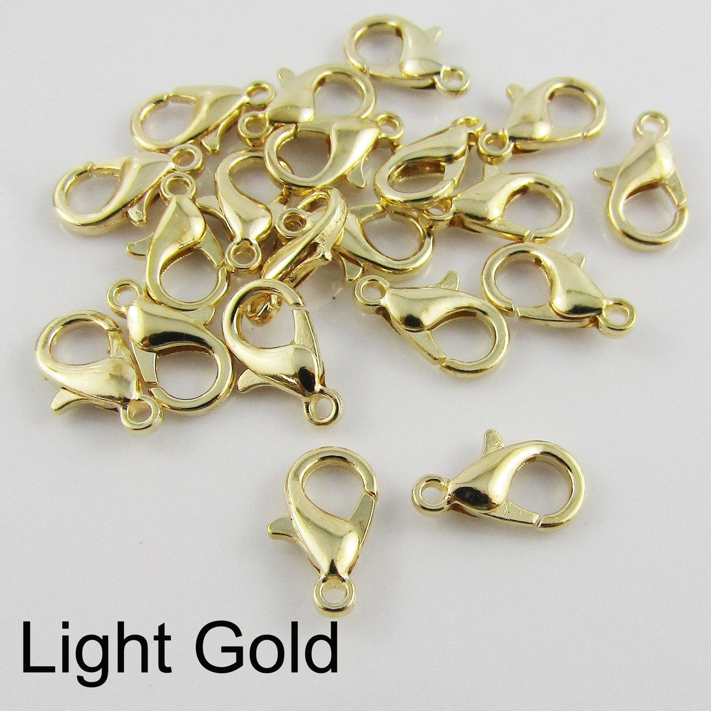 Parrot Lobster Clasps Findings 20 Pieces 12mm x 6mm Select Colour