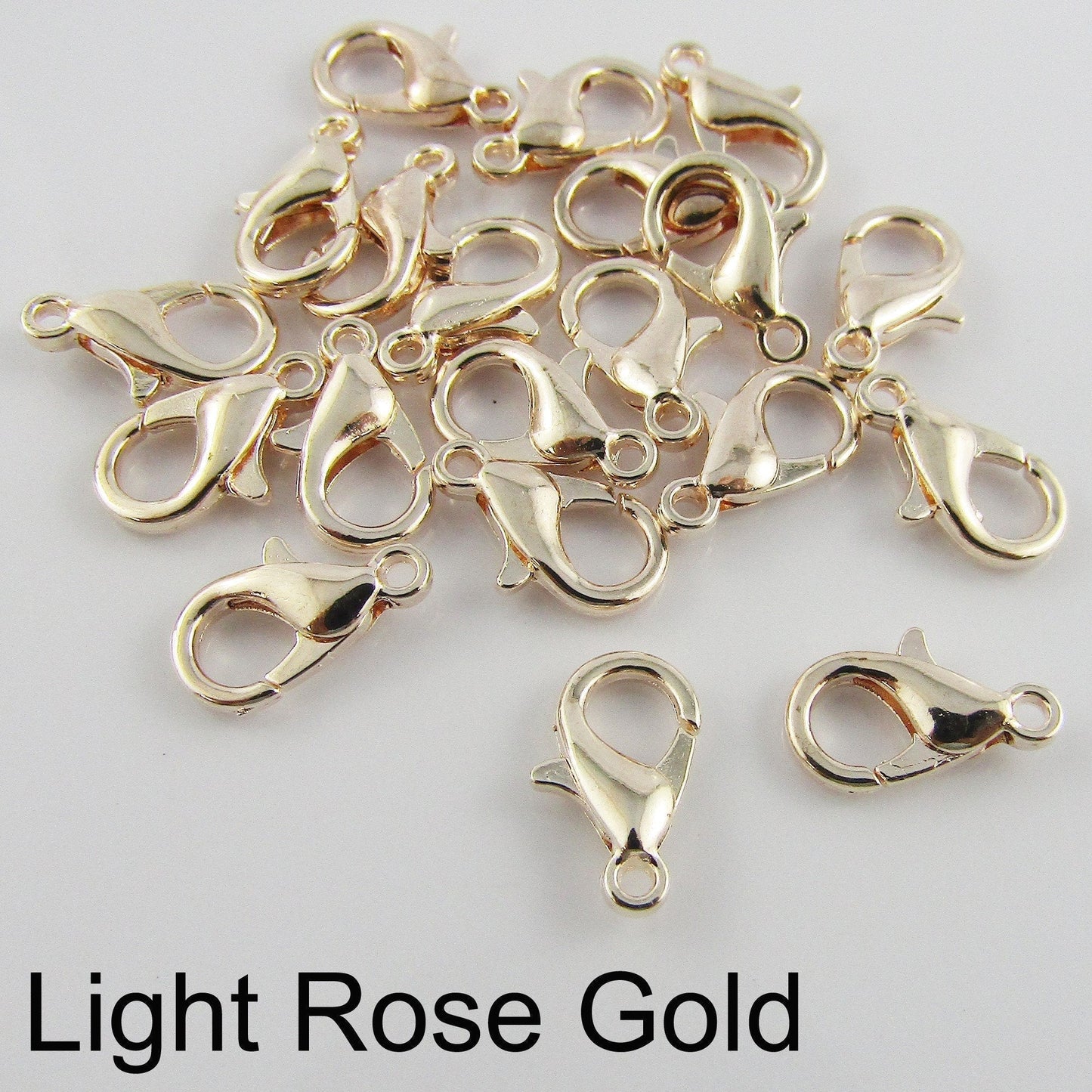 Parrot Lobster Clasps Findings 20 Pieces 12mm x 6mm Select Colour