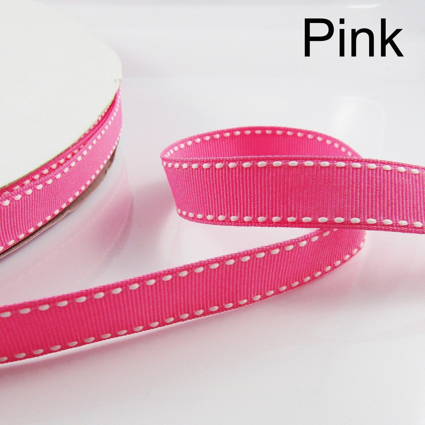 3metres Edge Stitching Grosgrain Ribbon Double Faced 16mm Select Colour