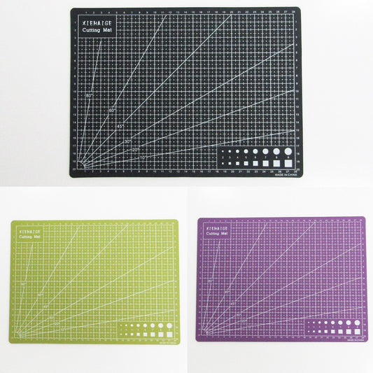 Double Sided PVC Cutting Mat A4 300x220x3mm Select Colour