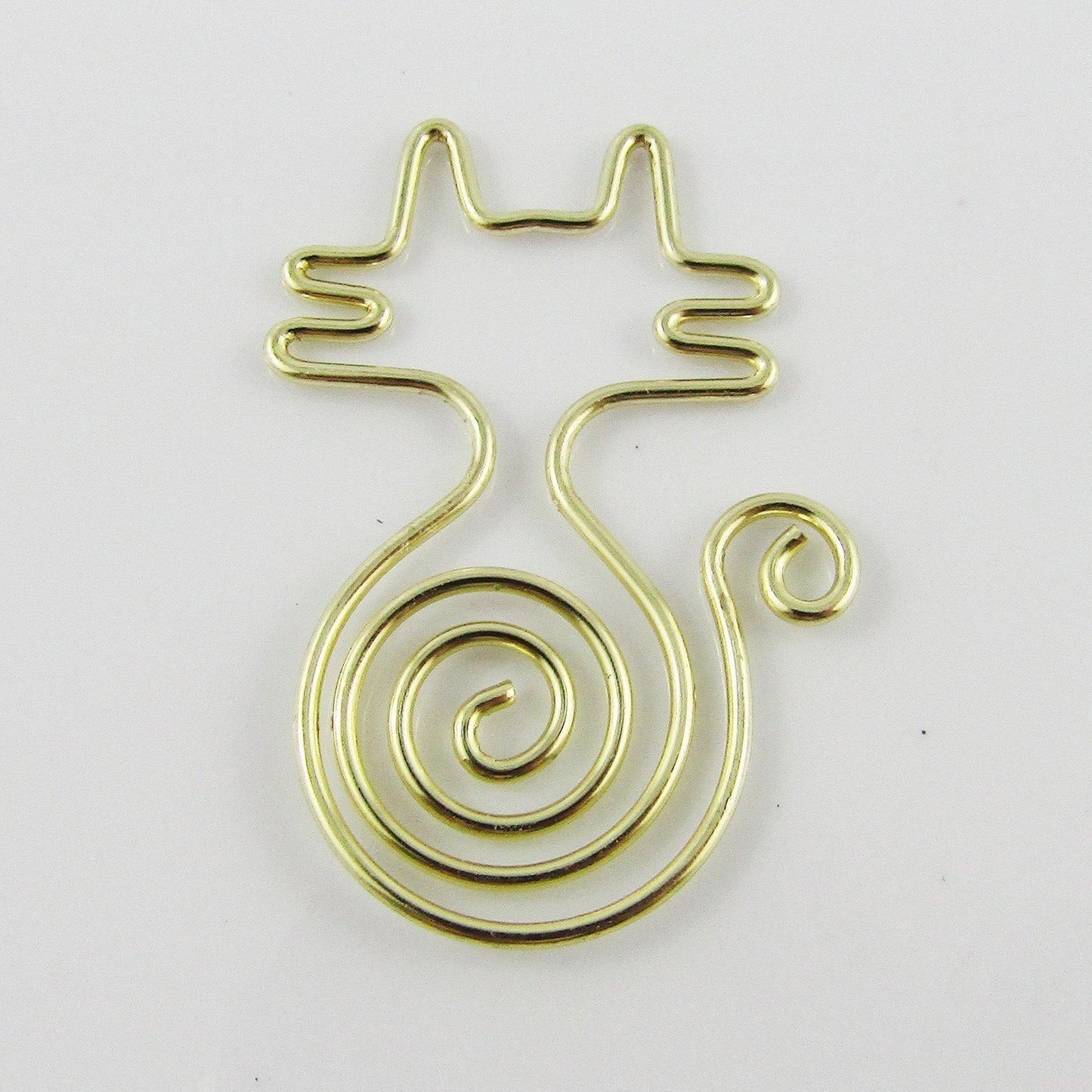 6pcs Gold Cat Paper Clip Photo Clip 34x23mm Journal Scrapbooking etc