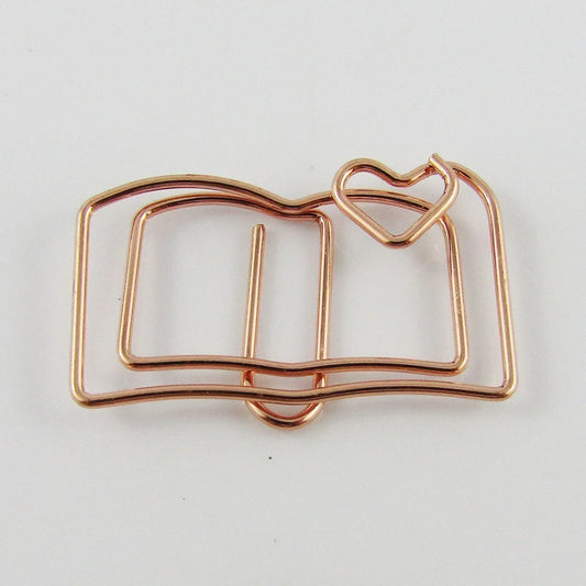 6pcs Rose Gold Journal Diary Paper Clip Photo Clip 20x30mm Journal Scrapbook