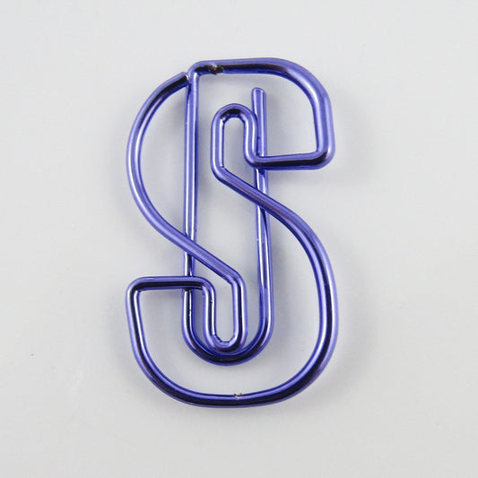 6pcs Letter S Shape Novelty Paper Clip Photo Clip 18x30mm Journal Scrapbook