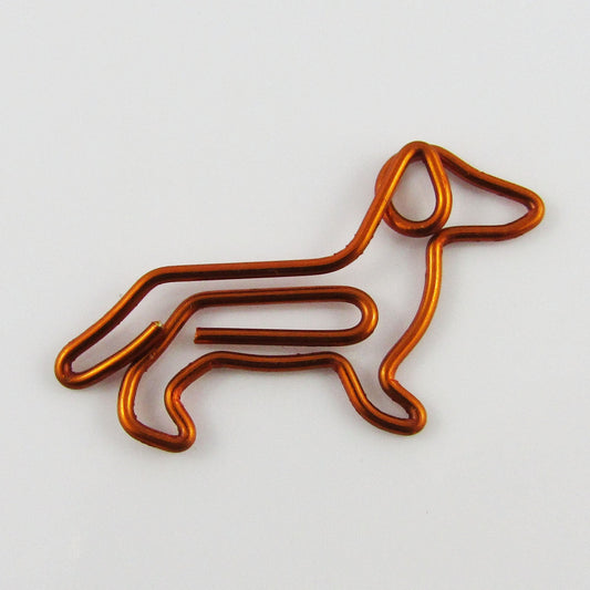 6pcs Dachshund Dog Novelty Paper Clip Photo Clip 22x37mm Journal Scrapbook