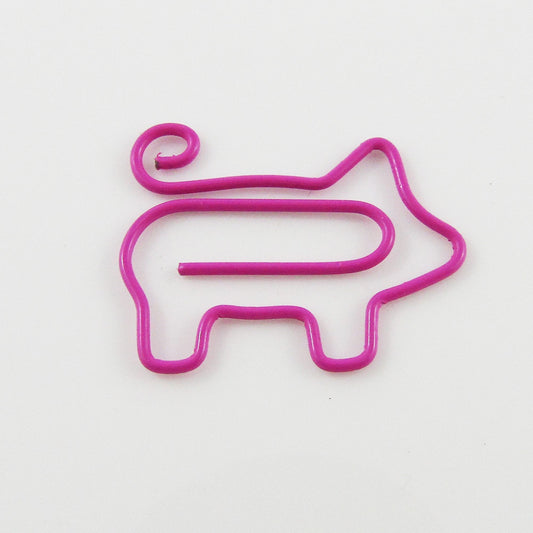6pcs Pig Novelty Paper Clip Photo Clip 20x26mm Journal Scrapbook