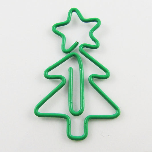 6pcs Star Christmas Tree Paper Clip Photo Clip 33x20mm Journal Scrapbook