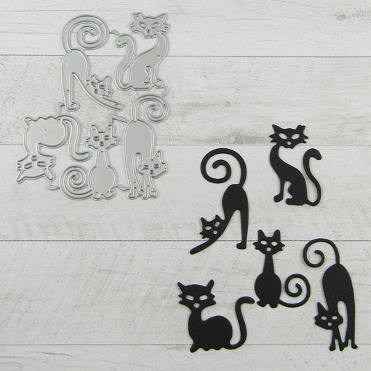 Halloween Spooky Cat Cutting Die Carbon Steel Scrapbooking Card Making etc