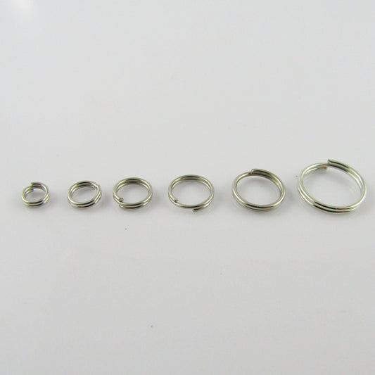 Bulk Silver Tone Split Rings Findings Craft Select size