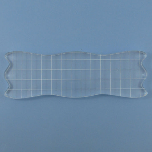 Rectangle Border Acrylic Clear Stamp Block Grid Lines for Silicone Stamps 150mm