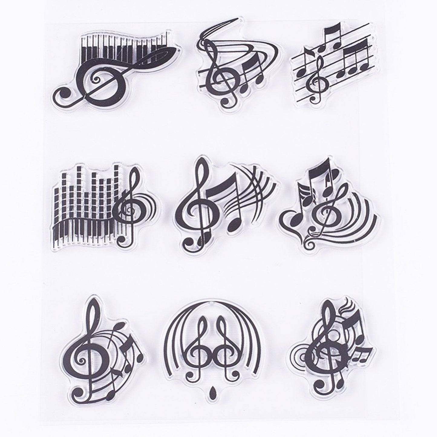 Music Note Symbols Clear Stamp Silicone Rubber Scrapbooking Card Making