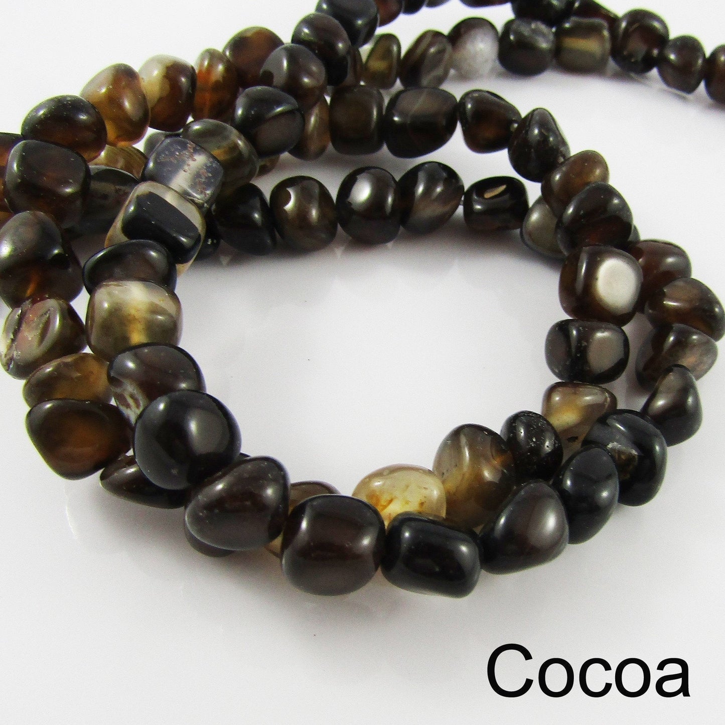 Natural Agate Nugget Bead Heat Dyed Size varies 8 to 12 mm Select colour