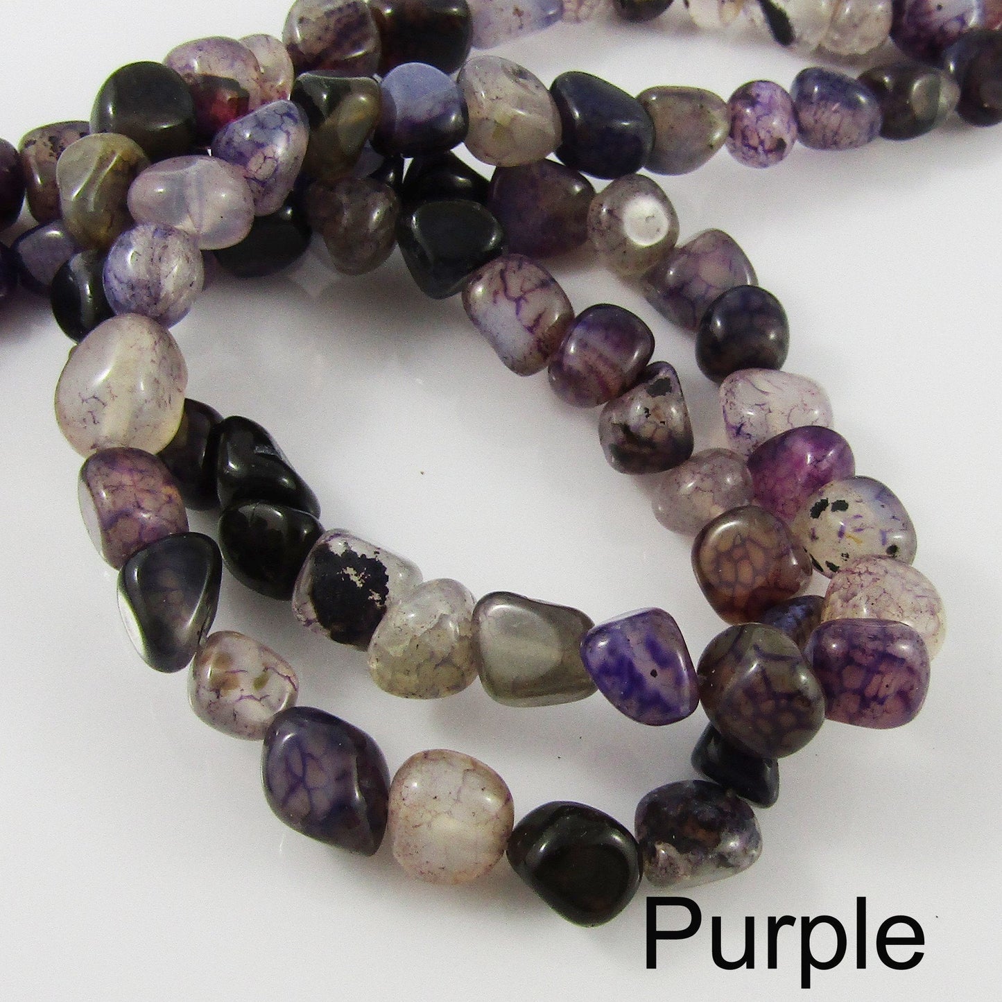 Natural Agate Nugget Bead Heat Dyed Size varies 8 to 12 mm Select colour