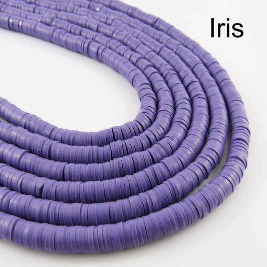 One Strand 330pcs Wafer Disc Iris Polymer Clay Beads Katsuki Bead 6mm