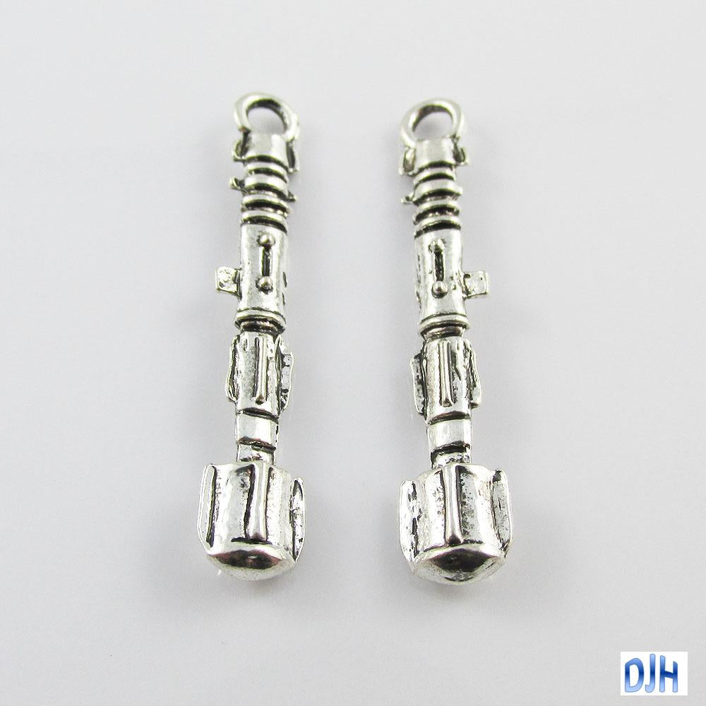 Bulk Dr Who Sonic Screwdriver Charm Pendant 39x6mm Qty