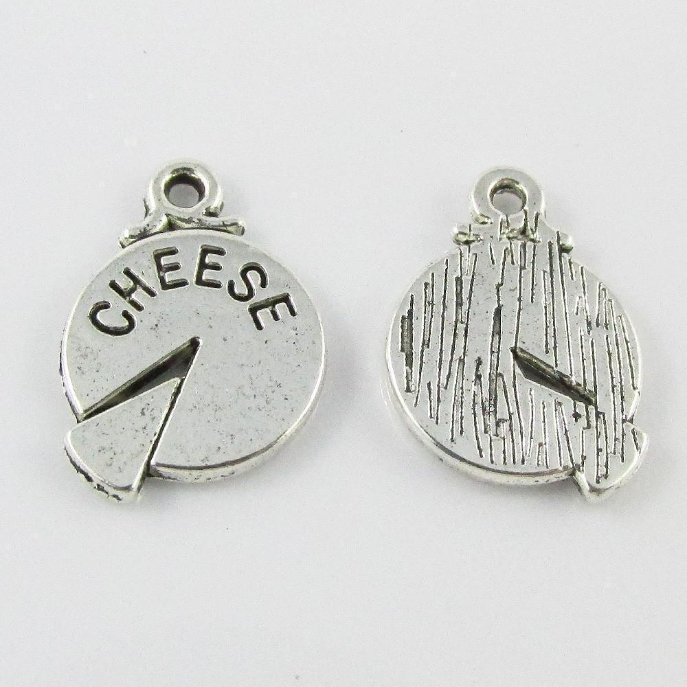 Bulk Cheese Wheel Charm Pendant Diary Food 17x12mm Select Qty